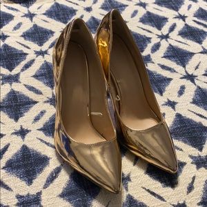 Wild diva lounge stiletto heel rosegold pump 7 1/2